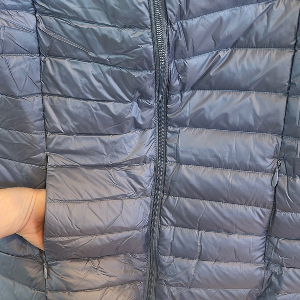 JOTT Down jacket light sleeveless Blue/Gray Puffer Vest - Picture 3 of 8